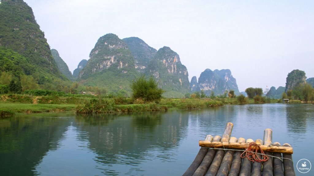 Yulong River Bamboo Rafting, Yangshuo